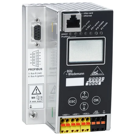 Шлюз ASi-3 PROFIBUS Gateway Bihl+Wiedemann BWU2546 в нержавеющей стали с интегрированной развязкой
