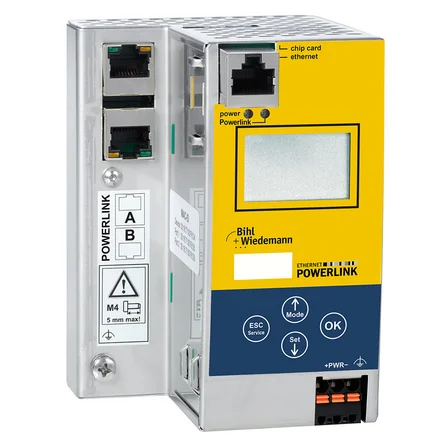 Контроллер приводов Safety openSAFETY POWERLINK Bihl+Wiedemann BWU4021 IP20 с диагностикой USB/Ethernet