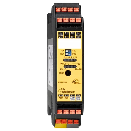 Модуль безопасных I/O ASi Safety I/O Module Bihl+Wiedemann BWU2236 IP20 с 1x2 входом