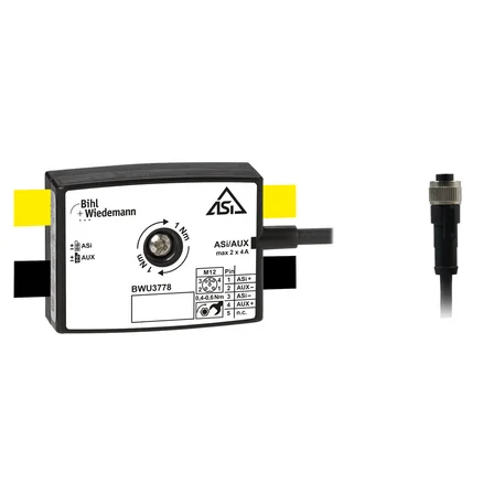 Распределитель пассивный ASi/AUX Bihl+Wiedemann BWU3778 IP67 с кабелем 0.3м M12