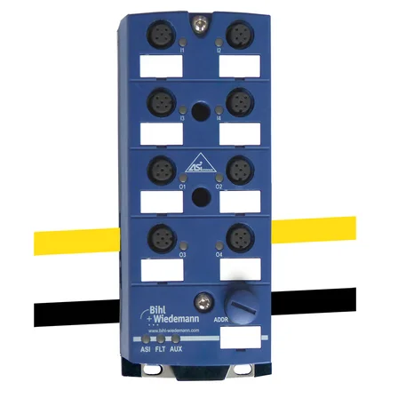 Модуль ввода/вывода ASi Digital I/O Module Bihl+Wiedemann BWU2626 IP67 с 4 входами/выходами Y-проводкой Модуль ввода/вывода ASi Digital I/O Module Bihl+Wiedemann BWU2626 IP67 с 4 входами/выходами Y-проводкой