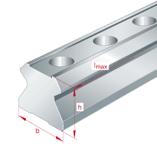 Линейная направляющая INA TSC25 D-G2/2000 Линейная направляющая INA TSC25 D-G2/2000