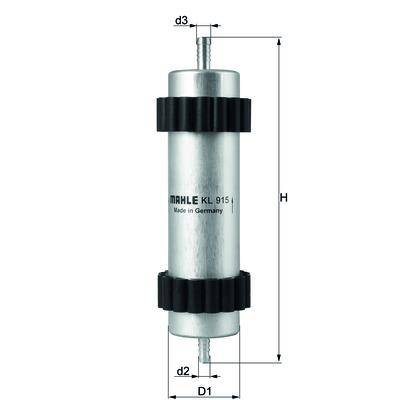 Фильтр топливопровода Mahle KL 915