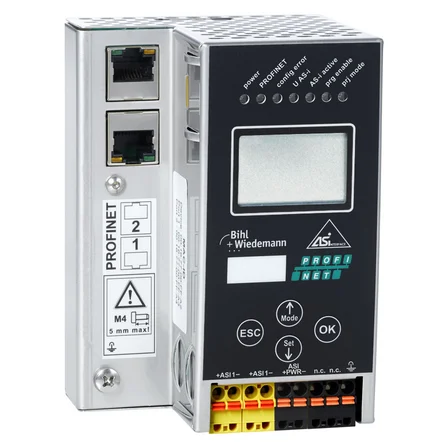 Модуль ASi-3 PROFINET Bihl+Wiedemann BWU2729 в корпусе из нержавеющей стали с 1 мастером Модуль ASi-3 PROFINET Bihl+Wiedemann BWU2729 в корпусе из нержавеющей стали с 1 мастером