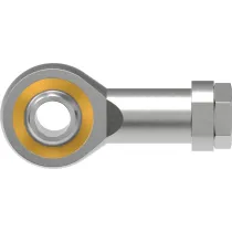 Шарнирная головка, PTFE-вкладыш, нерж. исполнение FLURO GAXSW 12x1,25 MS