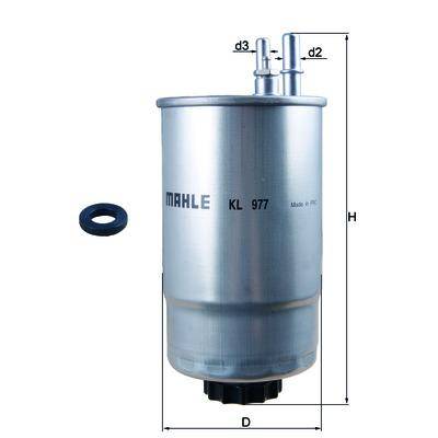 Фильтр топливопровода Mahle KL 977D