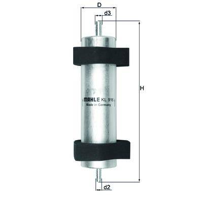 Фильтр топливопровода Mahle KL 916