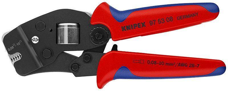 Knipex 97 53 08 Самонастраивающийся инструмент для опрессовки контактных гильз