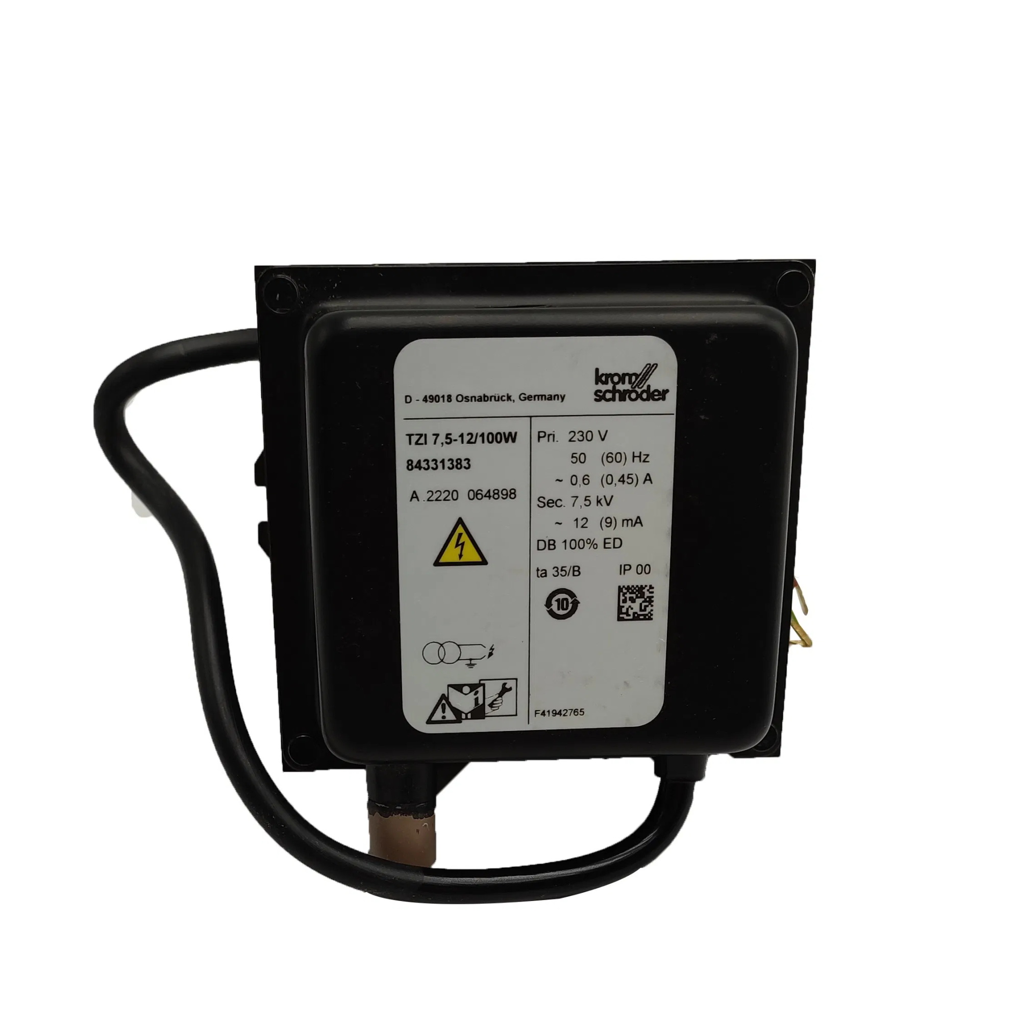 Трансформатор зажигания Kromschroder TZI 7.5-12/100W