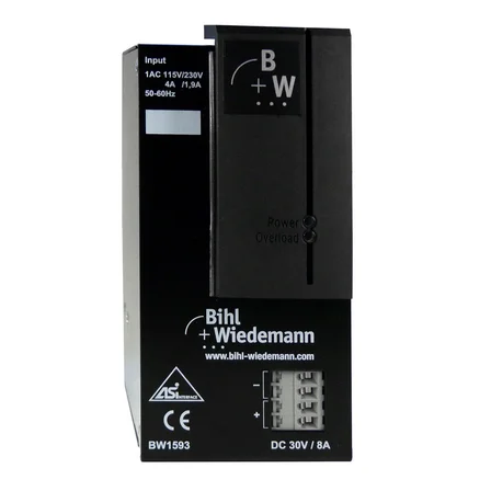 Блок питания 30V Power Supply Bihl+Wiedemann BW1593 8A с переключением диапазона