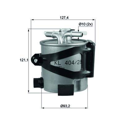 Фильтр топливопровода Mahle KLH 44/25