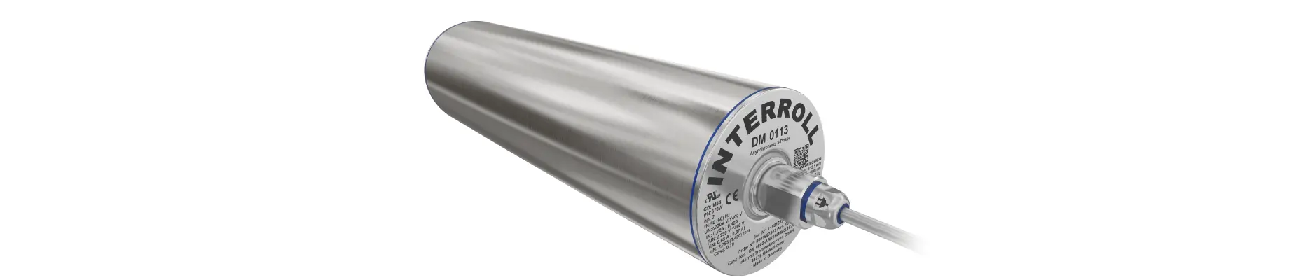 Высокогигиеничный мотор-барабан Interroll DM0113 IP69K для пищевой отрасли