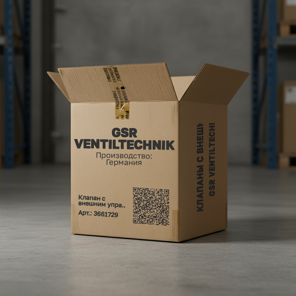 Клапан с внешним управлением давлением GSR VENTILTECHNIK Type 33 G033.001116.010.099.010