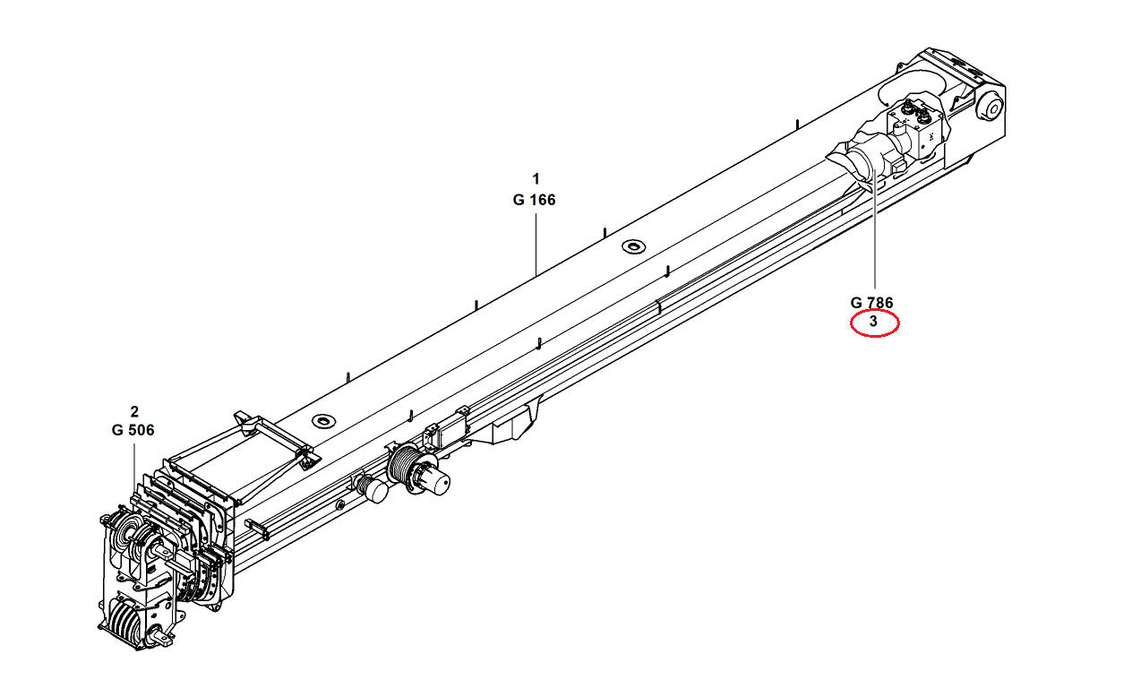 Цилиндр телескопический Grove GMK 3050-1