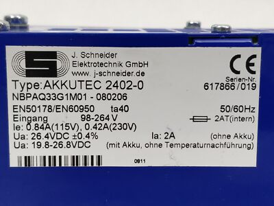 AKKUTEC 2402 24 V 2 A (NBPAQ33G1M01)