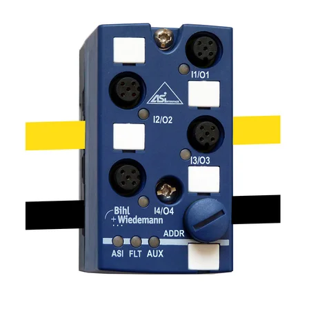 Модуль ввода/вывода ASi Digital I/O Module Bihl+Wiedemann BWU2547 IP67 с 4 входами/выходами смешанной проводкой Модуль ввода/вывода ASi Digital I/O Module Bihl+Wiedemann BWU2547 IP67 с 4 входами/выходами смешанной проводкой