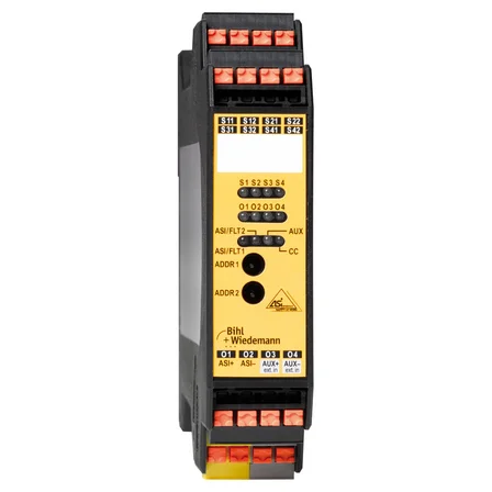 Модуль безопасных входов ASi Safety Input Module Bihl+Wiedemann BWU2707 IP20 с 2x2 каналами