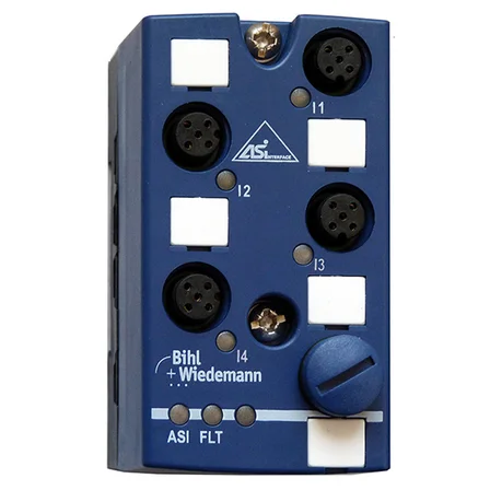 Модуль ввода ASi Digital Input Module Bihl+Wiedemann BWU3682 IP67 с 4 входами стандартной проводкой Модуль ввода ASi Digital Input Module Bihl+Wiedemann BWU3682 IP67 с 4 входами стандартной проводкой