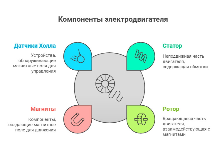 Компоненты электродвигателя