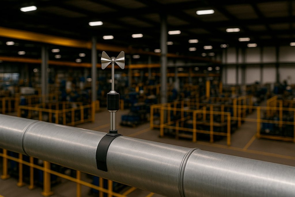 Анемометр в вентиляционной системе