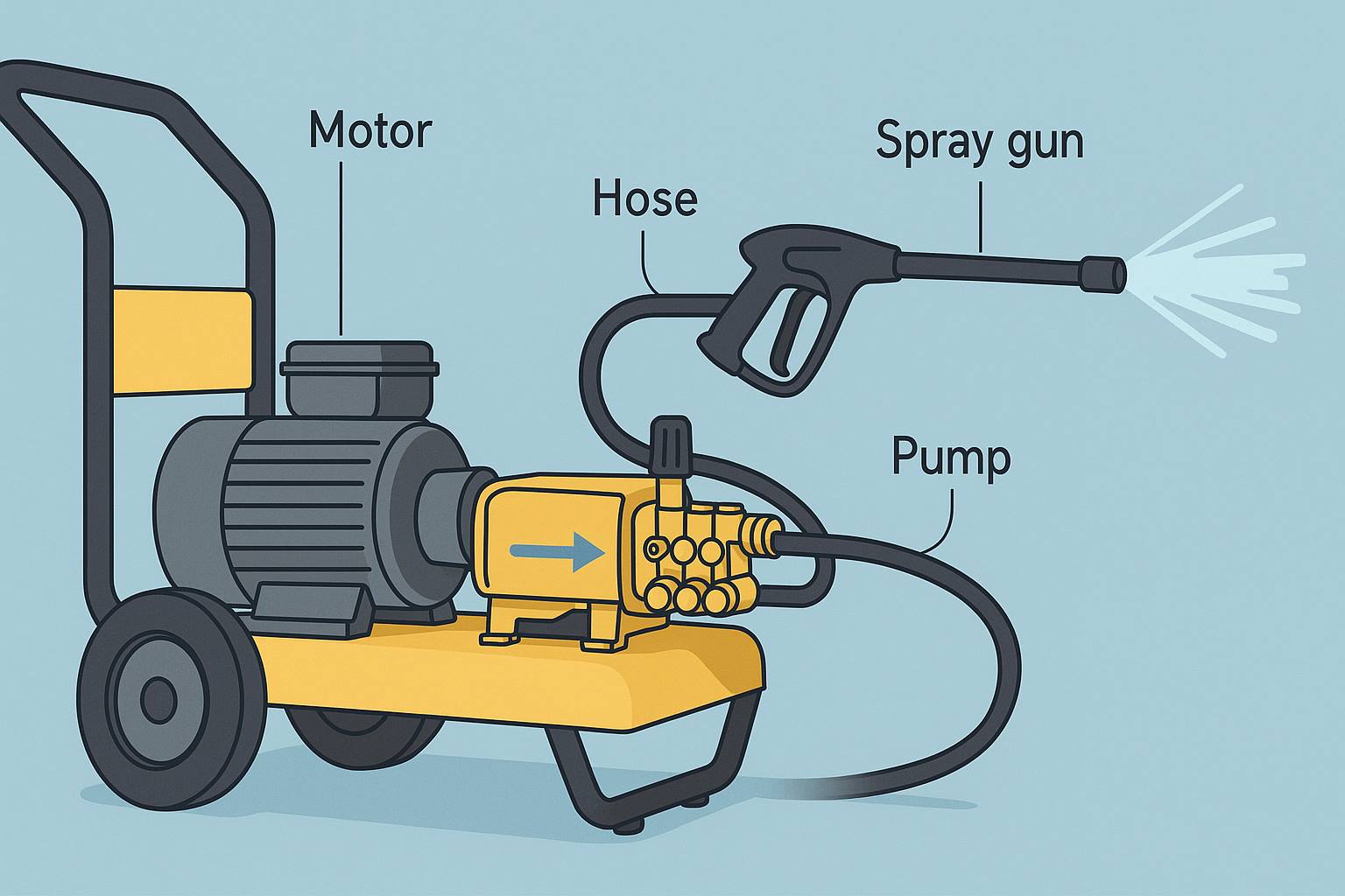 принцип работы аппарата высокого давления