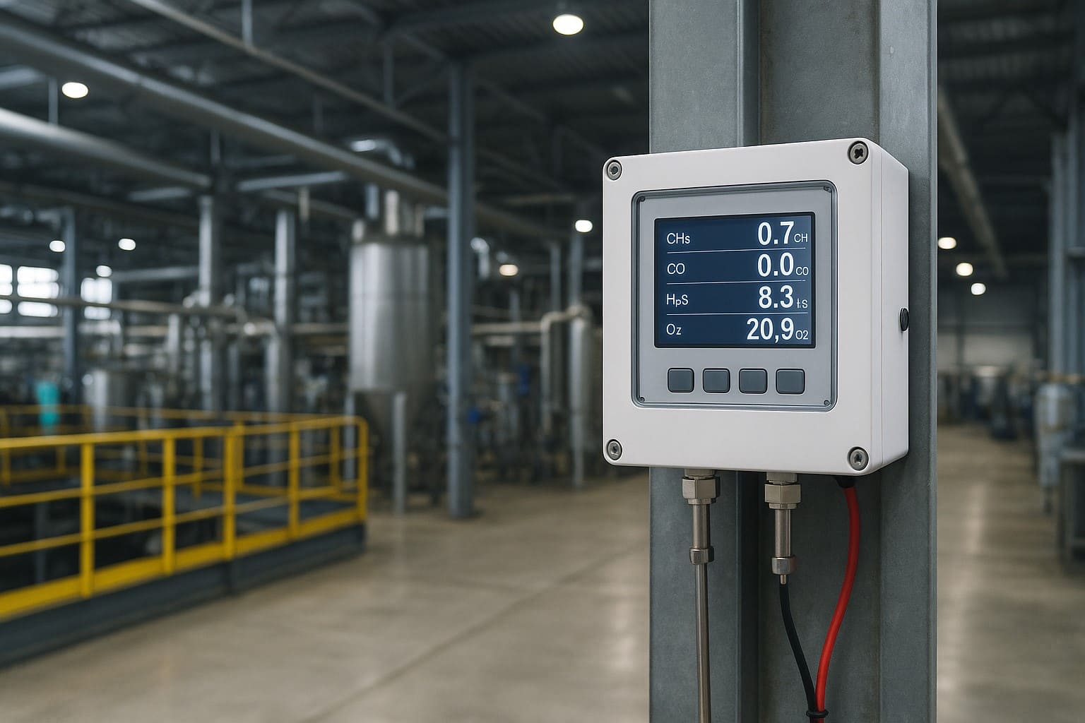 Фото цеха с газоанализатором Фото цеха с газоанализатором