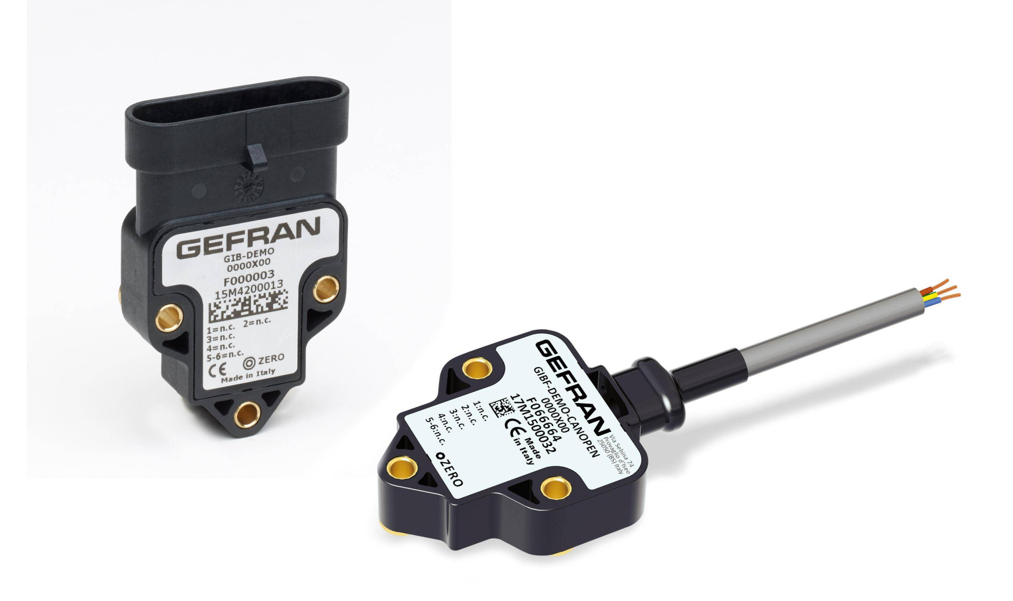 GEFRAN 10337 GIB Single/dual axis entry level tilt sensor (XY/360°)