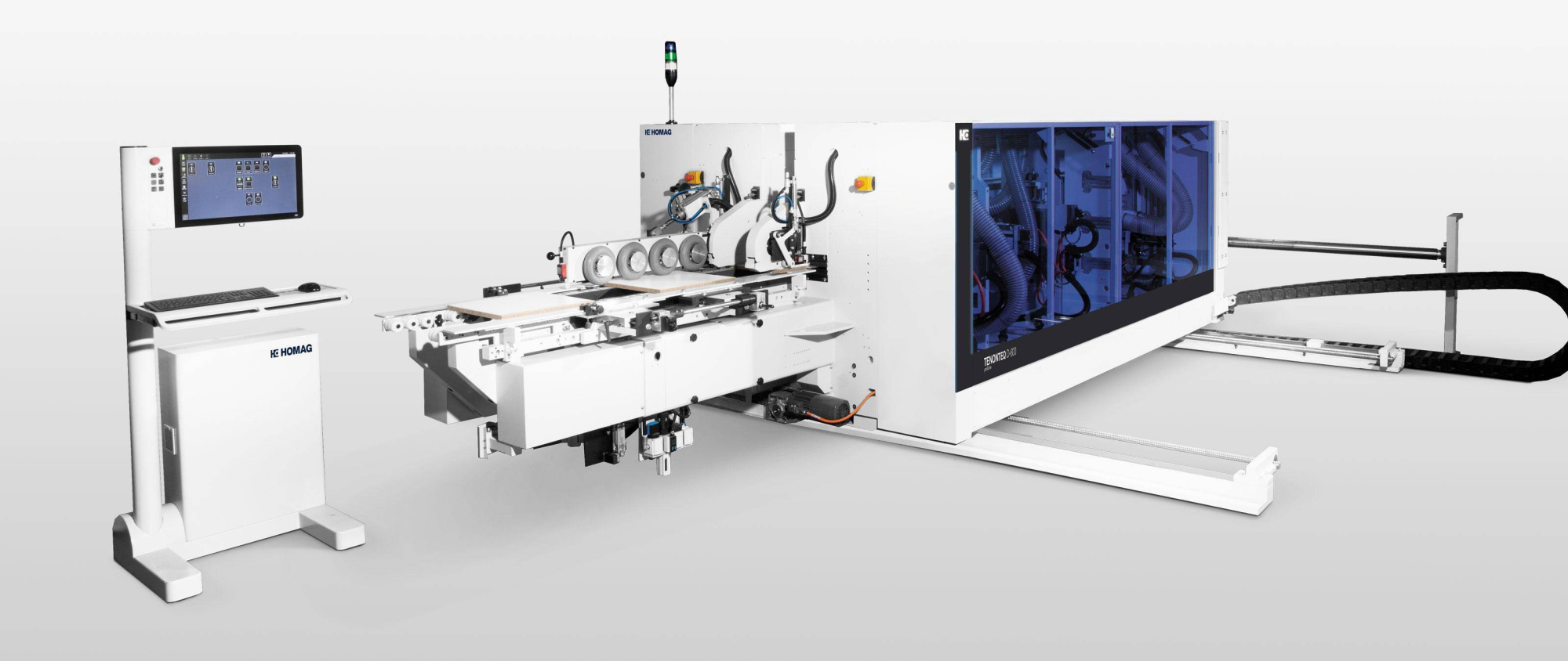 HOMAG Двухсторонний форматно-профильный станок TENONTEQ D-600: для производства окон, дверей, фасадов и филенок