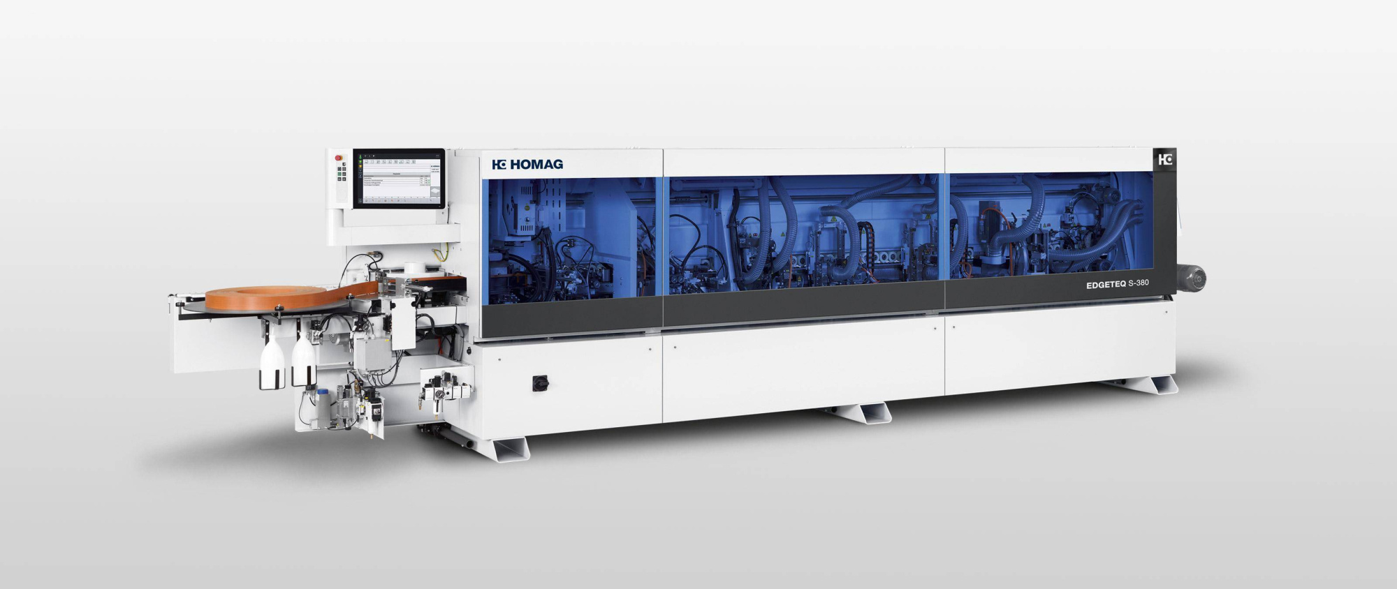 HOMAG Кромкооблицовочные станки EDGETEQ S-380: скорость подачи 8–18 м/мин